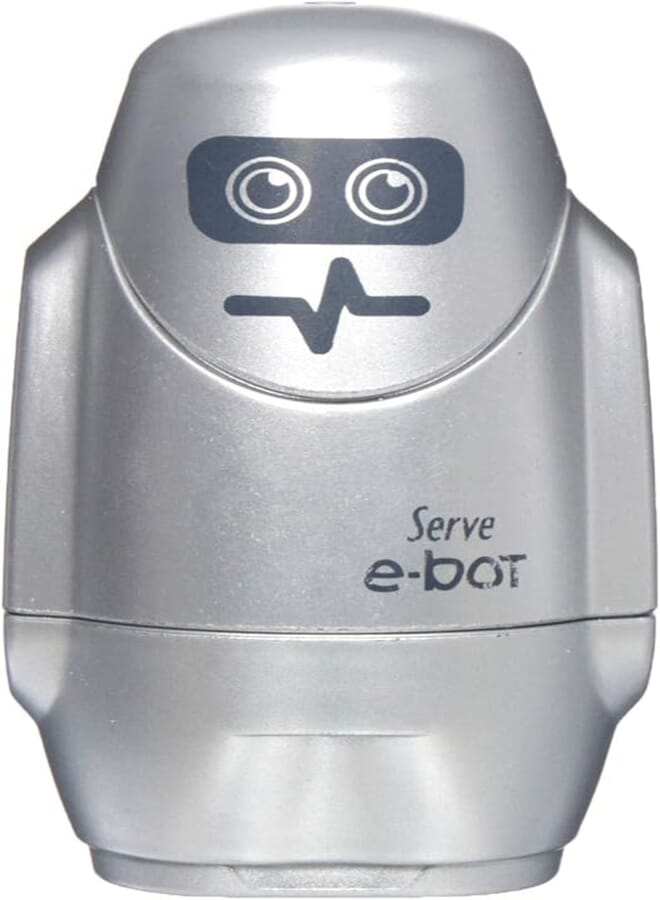 Serve sv-ebot1mgri e-bot 2 in 1 eraser and sharpener - silver